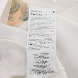 Jil Sander White Cotton Tiger Print T-Shirt XS