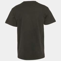 Pre Owned Jil Sander Black Cotton Logo Pack Crewneck T-Shirt L