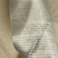 Pre Owned Jil Sander Beige Logo Print Cotton Crewneck Sweatshirt M