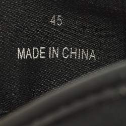 مملوكة مسبقًا حذاء رياضي جيمي تشو بلا ربطة بالما كانفاس أسود وجلد حجم متوسط مقاس 45