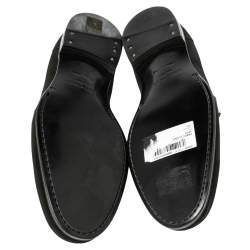 Jimmy Choo Black Suede Francis Loafers Size 44