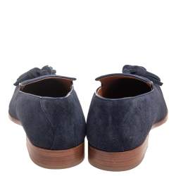 Jimmy Choo Blue Denim Foxley Tassel Loafers Size 45