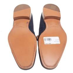 Jimmy Choo Blue Denim Foxley Tassel Loafers Size 45