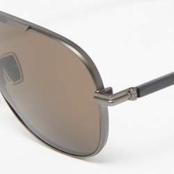 Pre Owned Jimmy Choo Navy Blue/Brown EWAN/S Aviator Sunglasses