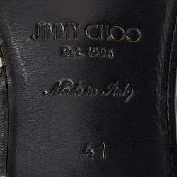 Jimmy Choo Black Velvet Tassel Loafers Size 41
