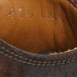 Jimmy Choo Dark Brown Suede Lace up Derby Size 41.5