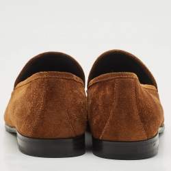 Jimmy Choo Tan Suede Slip On Loafers Size 42.5