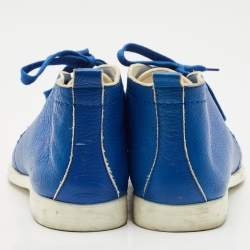 Jimmy Choo Blue Leather Ankle Length Boots Size 44.5