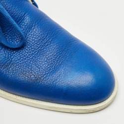 Jimmy Choo Blue Leather Ankle Length Boots Size 44.5