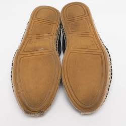 Pre Owned Jimmy Choo Dark Navy Croc Embossed Leather Vlad Slip On Sneakers Size 39.5