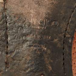 Pre Owned Jimmy Choo Size 42.5 Tan Python Leather Slip On Loafers