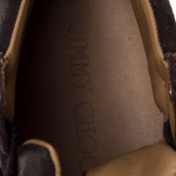 Jimmy Choo Camouflage Printed Pony Hair Belgravia High Top Sneakers Size 44