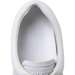 Jimmy Choo White Brogue Leather Brian Sneakers Size 40.5