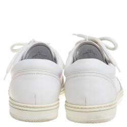 Jimmy Choo White Brogue Leather Brian Sneakers Size 40.5