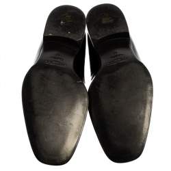 Jimmy Choo Black Patent Leather Slip On Loafers Size 43
