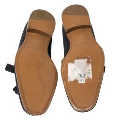 Pre Owned Jimmy Choo Blue Suede Foxley Tassel Loafers Size 41