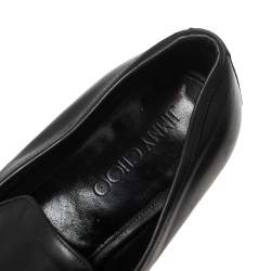 Jimmy Choo Black Leather Marti Loafers Size 43