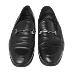 Jimmy Choo Black Leather Marti Loafers Size 43
