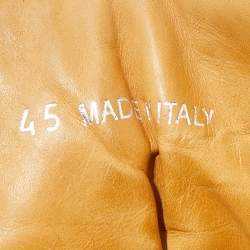 Pre Owned Jimmy Choo Dark Brown Croc Embossed Leather Belgravia High Top Sneakers Size 45