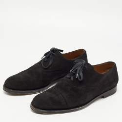 Jimmy Choo Black Suede Lace Up Oxfords Size 45