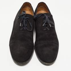 Jimmy Choo Black Suede Lace Up Oxfords Size 45