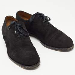 Jimmy Choo Black Suede Lace Up Oxfords Size 45