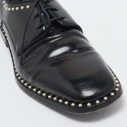 Jimmy Choo Black Leather Stefan Oxfords Size 42