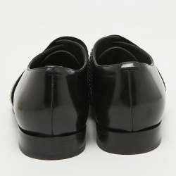 Jimmy Choo Black Leather Embellished Slip On Loafers Size 42