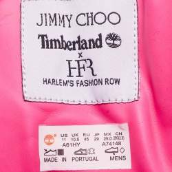 Jimmy Choo  X Timberland®  Pink  Velvet Lace Up Boots Size 45
