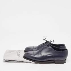 J.M.Weston Navy Blue Leather Lace Up Oxfords Size 41
