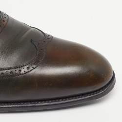 Pre Owned حذاء أكسفورد جاي إم ويتسون جلد بدرجتين رباط مقاس 42
