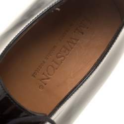 J.M.Weston Black Patent Leather Lace Up Derby Size 43