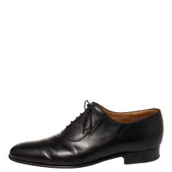 J.M.Weston Black Leather Lace Up Oxfords Size 43
