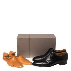 J.M.Weston Black Leather Lace Up Oxfords Size 43