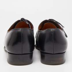 J.M. Weston Black Leather Lace Up Oxford Size 44