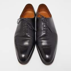 J.M. Weston Black Leather Lace Up Oxford Size 44