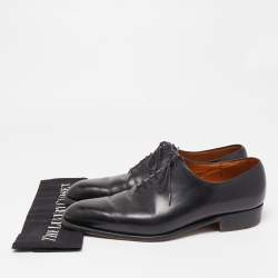 J.M. Weston Black Leather Lace Up Oxford Size 44