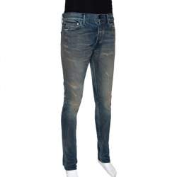 John Elliott Blue Distressed Denim Cast 2 Wharf Jeans M