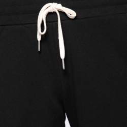 John Elliott Black Cotton Drawstring Waist Detail Shorts M