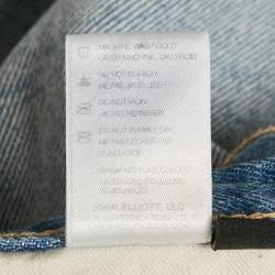 Pre Owned John Elliott Blue Denim Shorts M