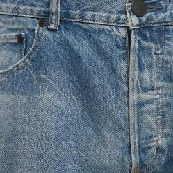 Pre Owned John Elliott Blue Denim Shorts M