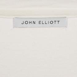 Pre Owned John Elliott Cream Jersey Crewneck T-Shirt XL