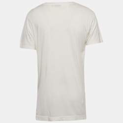 Pre Owned John Elliott Cream Jersey Crewneck T-Shirt XL