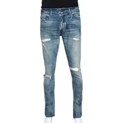 John Elliott Blue Distressed Denim The Cast 2 Slim Fit Jeans M