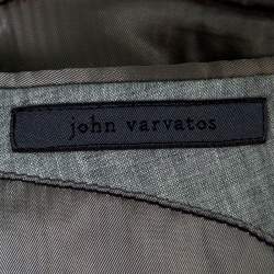 John Varvatos Grey Slub Linen Tailored Blazer XXL