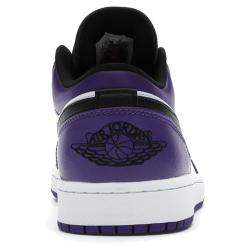 Pre Owned Nike Jordan 1 Low Court Purple White EU 38 US 5.5Y