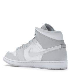 Pre Owned Nike Jordan 1 Mid Grey Camo Sneakers US Size 9.5 EU Size 43