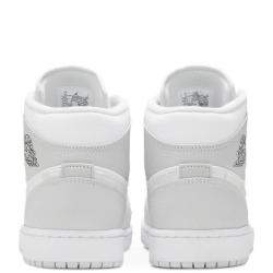 Pre Owned Nike Jordan 1 Mid Grey Camo Sneakers US Size 9.5 EU Size 43