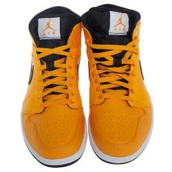 Air Jordan 1 Mid University Gold/Black Sneakers Size 47.5
