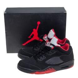 Jordan Black Nubuck Retro  Lace Up Sneakers Size 42.5